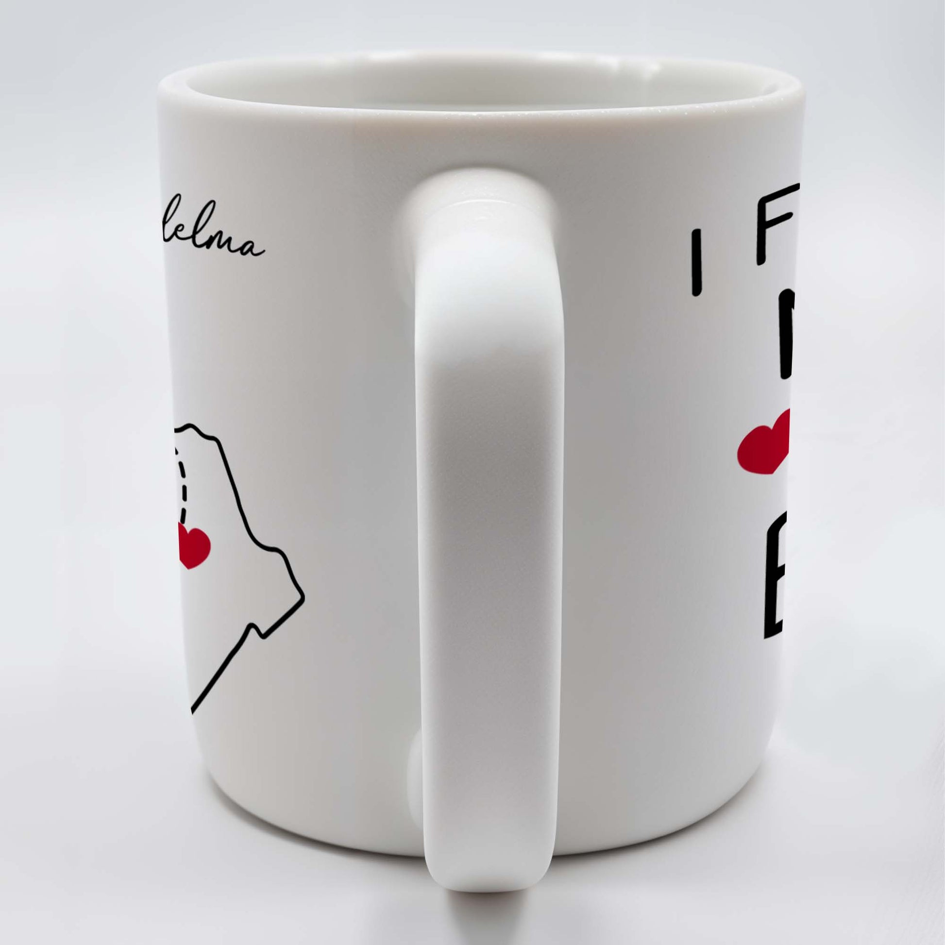 I Effing Miss You So Much With State Outlines Mug