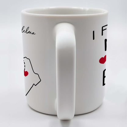 I Effing Miss You So Much With State Outlines Mug