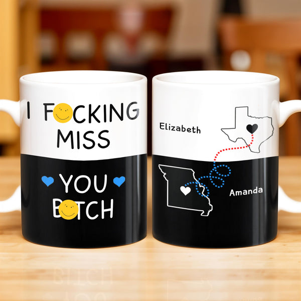 Tasse à café personnalisée « Tu me manques tellement », amitié à distance – BST138_MG