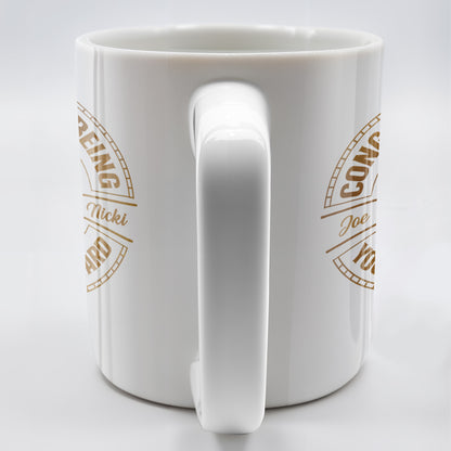 Congrats On Being My Brother You Lucky Bastard Handshake Design - Personalized Custom Coffee Mug - BST144_MG