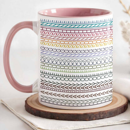 A Ray Of Sunshine On A Cloudy Day Colorful Design - Personalized Custom Accent Mug - BST149_AMUG