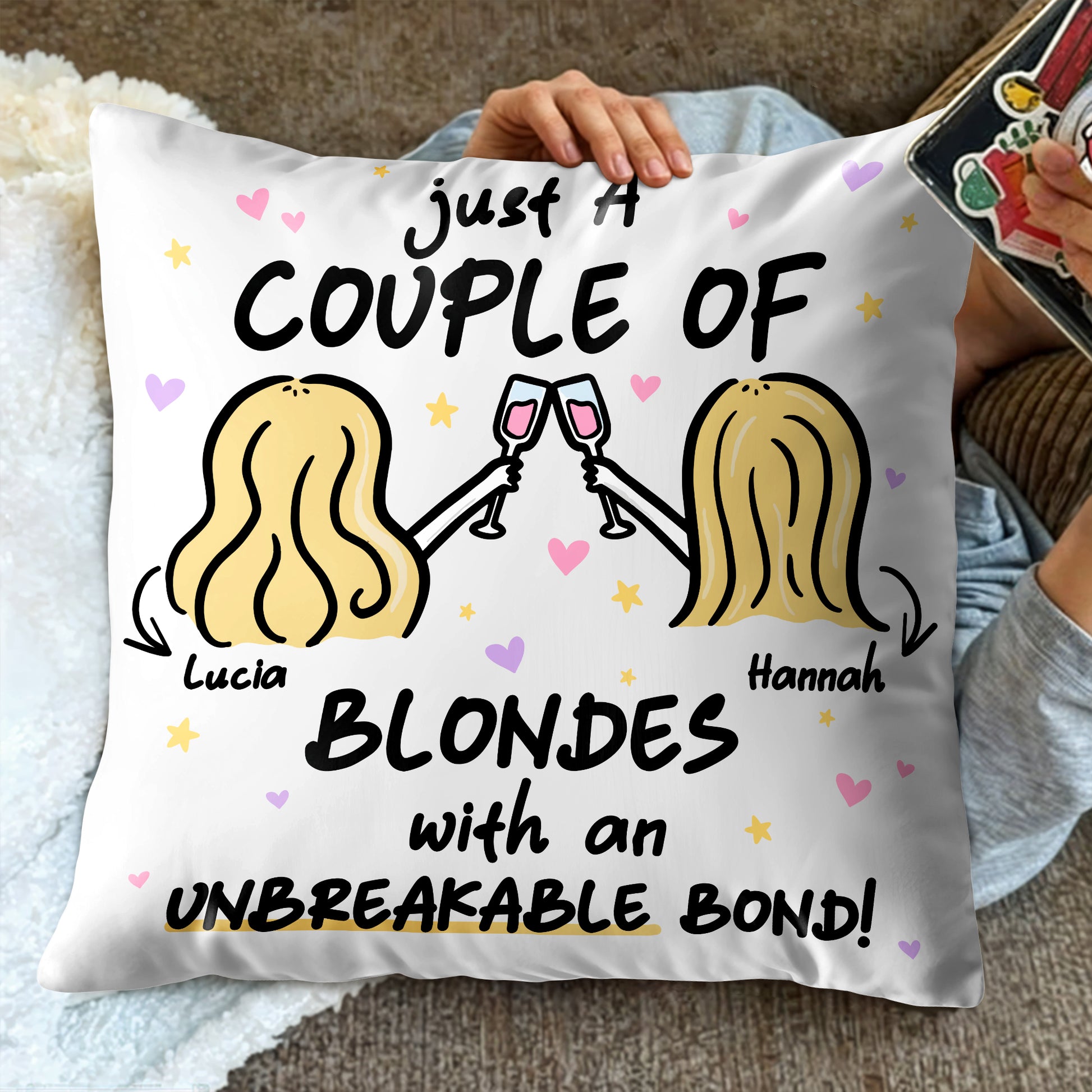 Blondes With An Unbreakable Bond Toasting Hearts