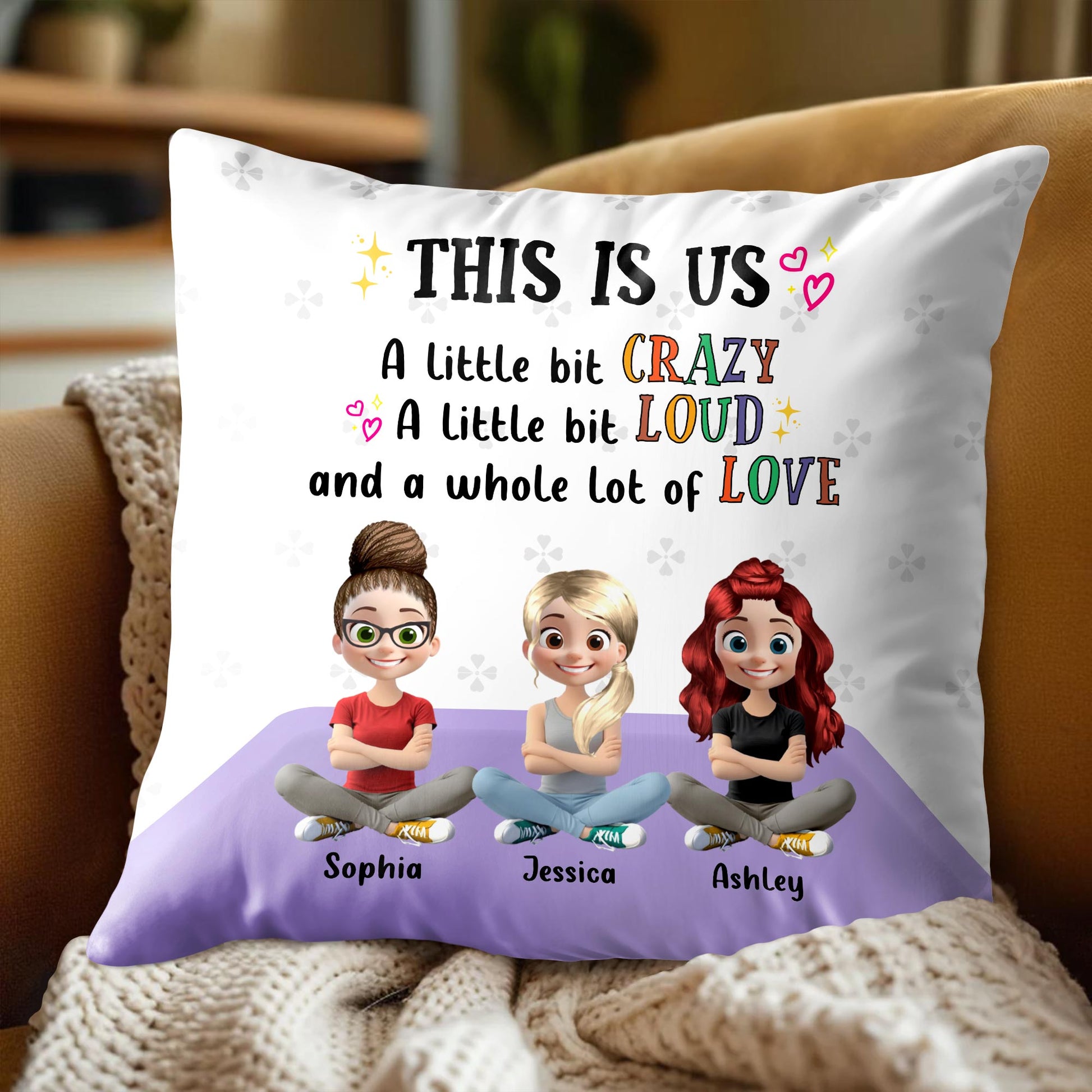 THIS IS US A Little Bit CRAZY, LOUD And A Whole Lot Of LOVE, Cartoon Characters