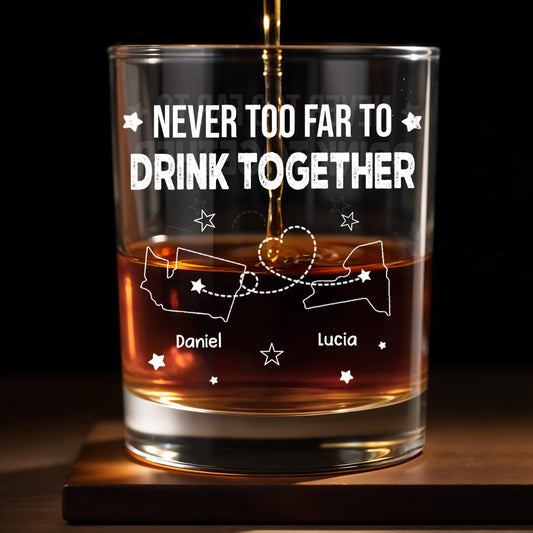 Never Too Far To Drink Together, States Outline And Stars