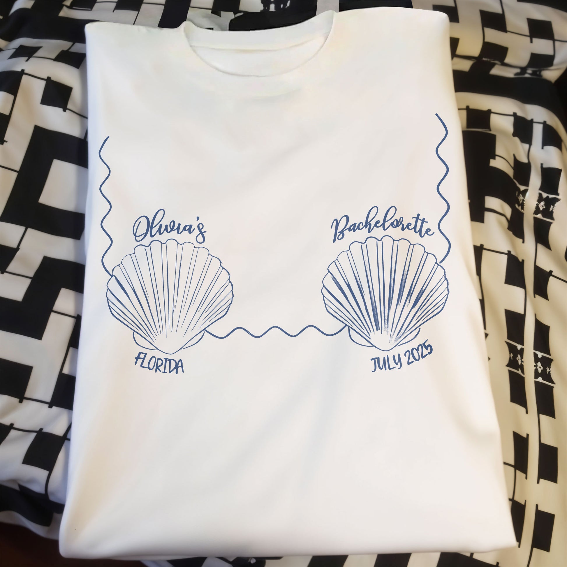 Seashells and Waves For Beach Bachelorette