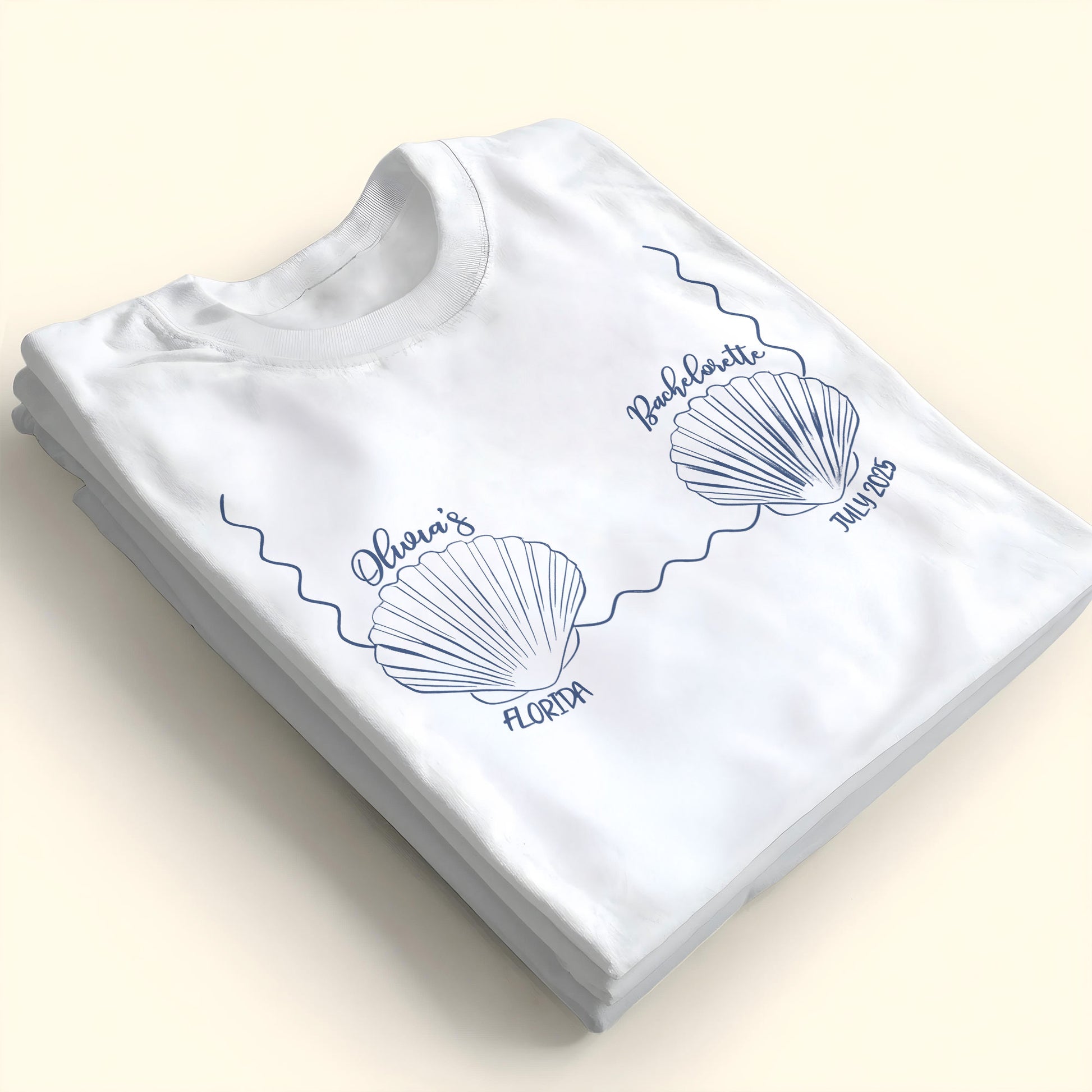 Seashells and Waves For Beach Bachelorette