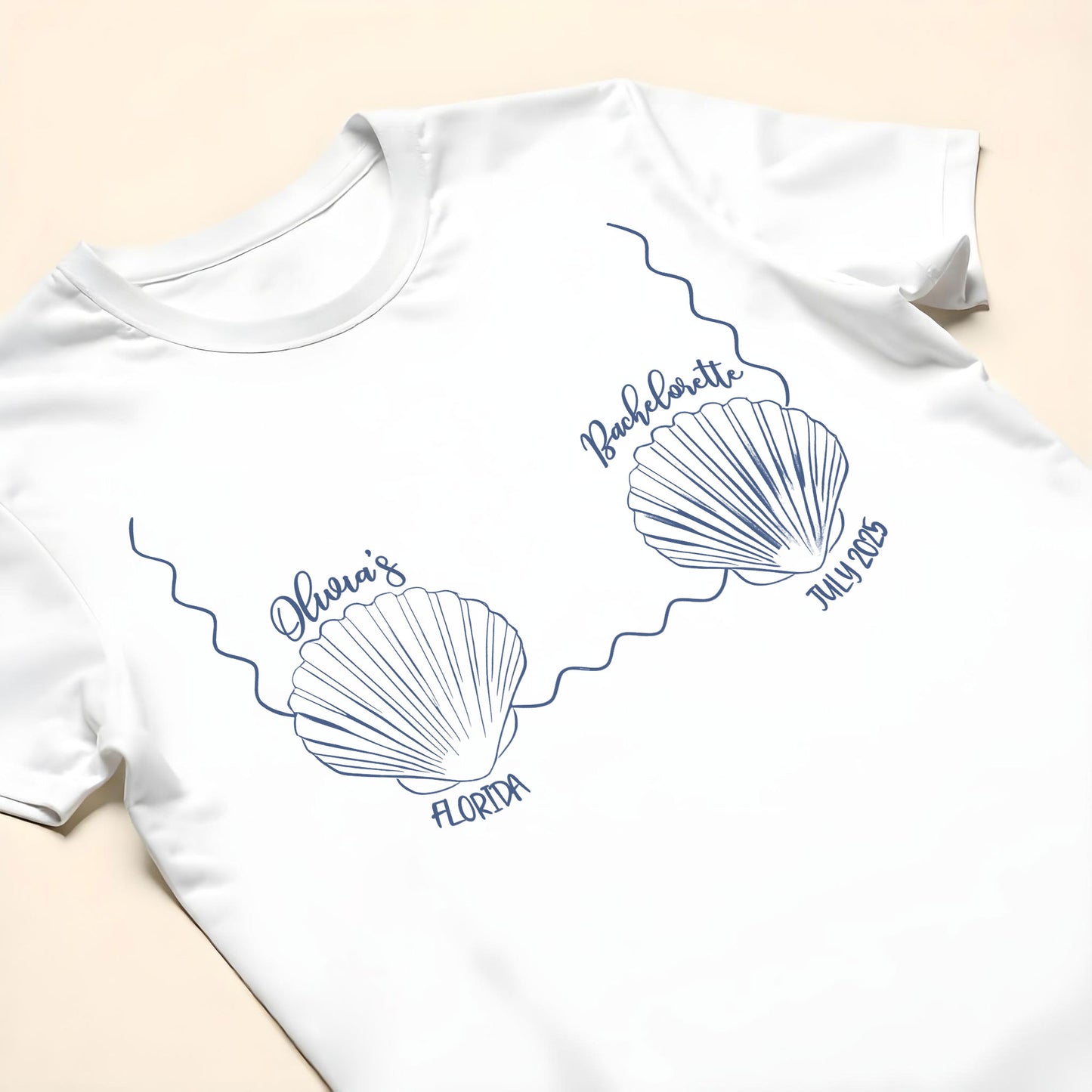 Seashells and Waves For Beach Bachelorette