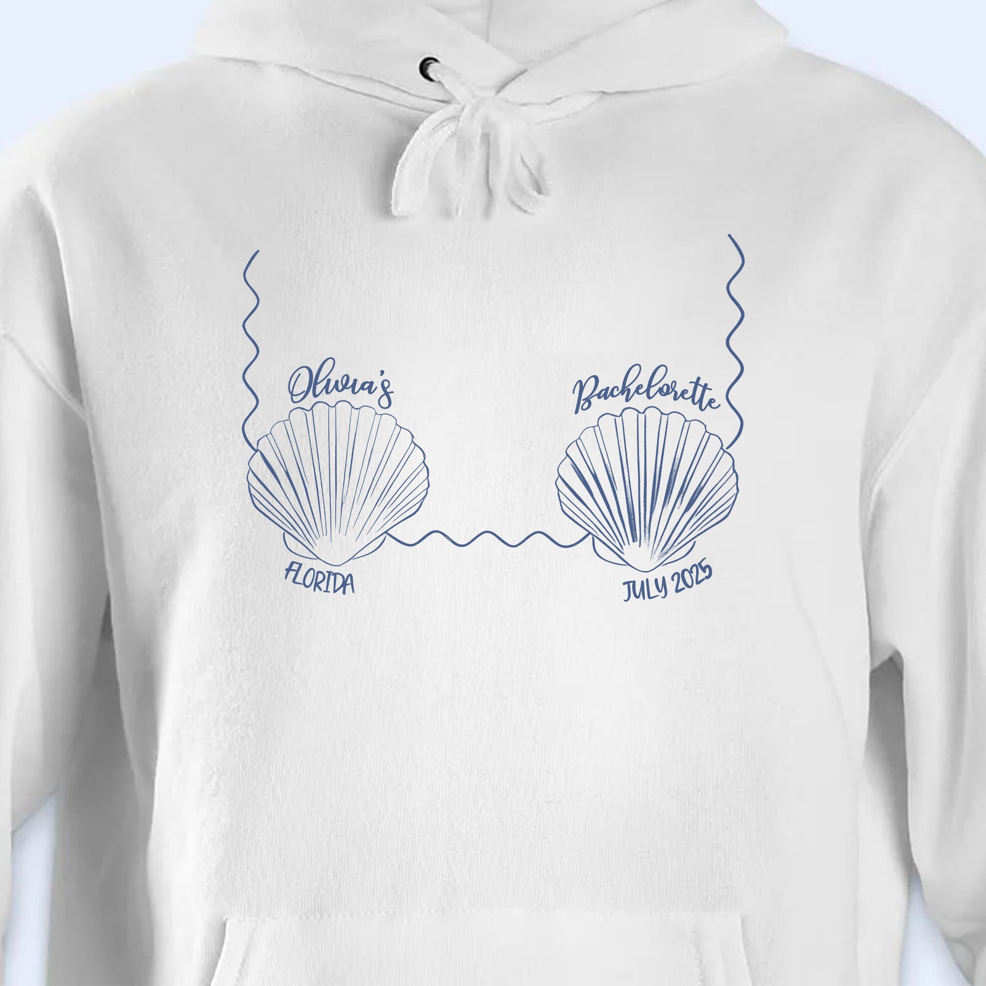 Seashells and Waves For Beach Bachelorette