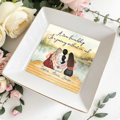 A True Friendship Is A Journey Without An End, Women On Dock