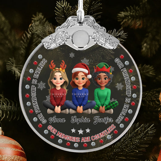 Our Friendship Is Endless, Cartoon Children With Holiday Hats