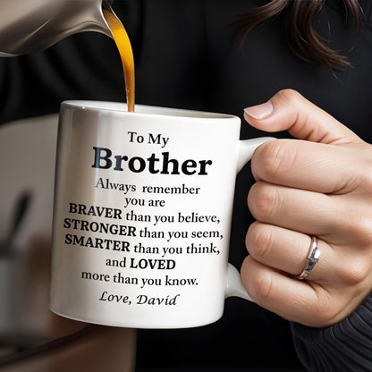 To My Brother, Always Remember You Are Braver, Stronger, Smarter