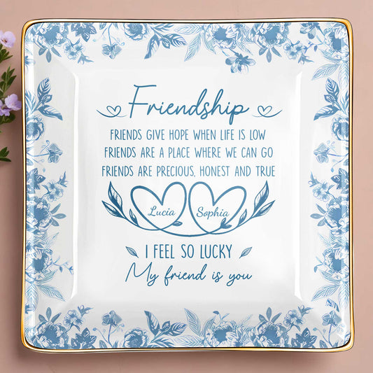 Friendship, Friends Give Hope, Flowers And Hearts