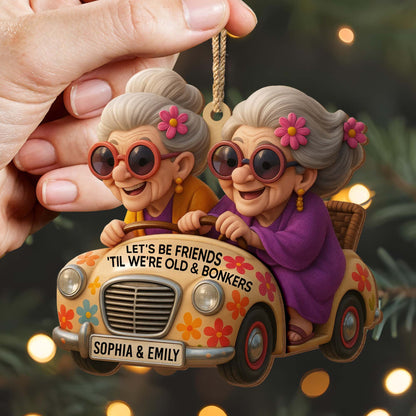Let's Be Friends 'Til We're Old And Bonkers, Elderly Women, Car