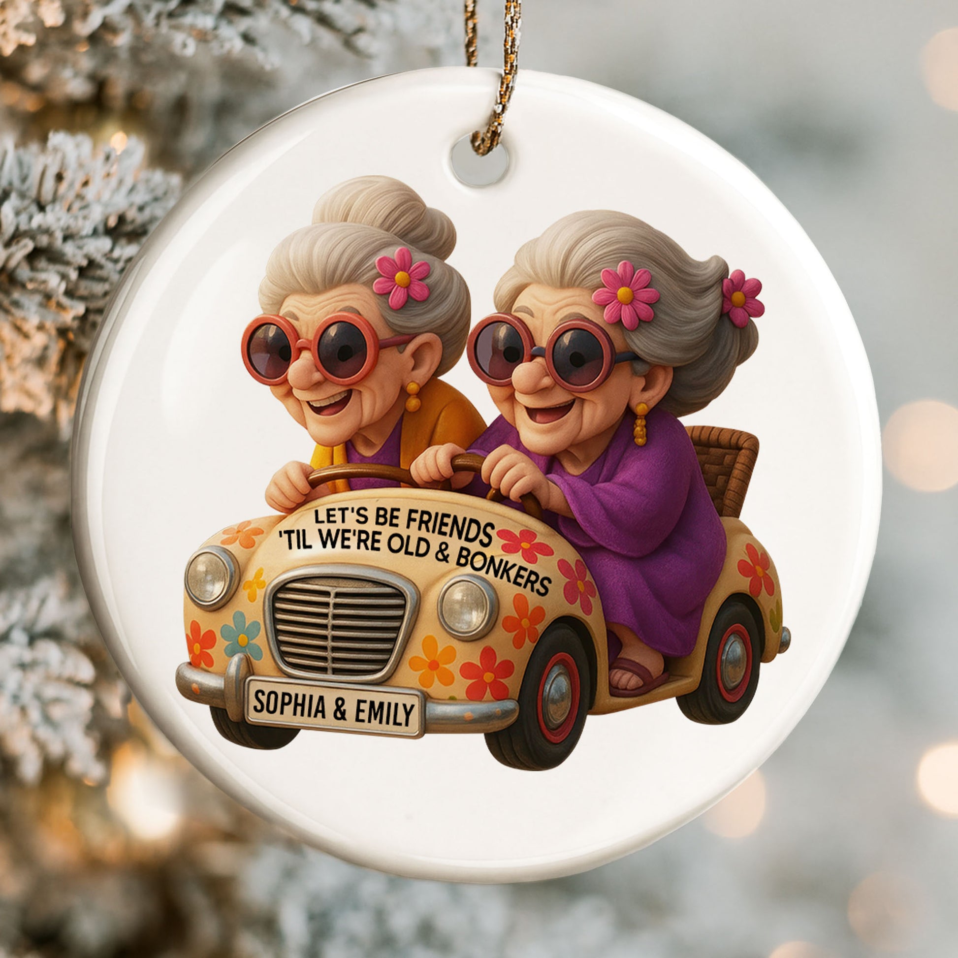 Let's Be Friends 'Til We're Old & Bonkers Elderly Women in Car