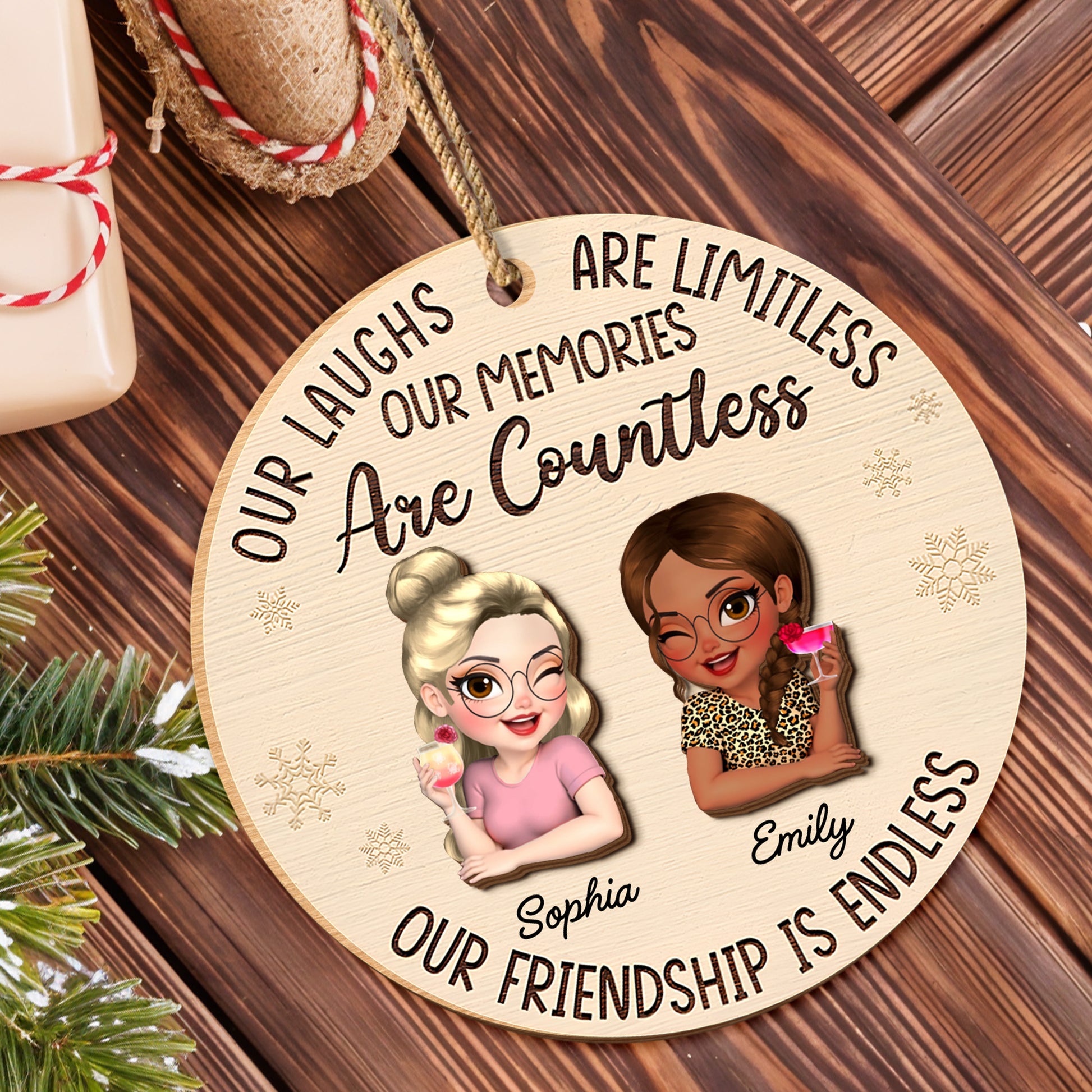 Our Laughs Are Limitless, Cartoon Figures Ornament