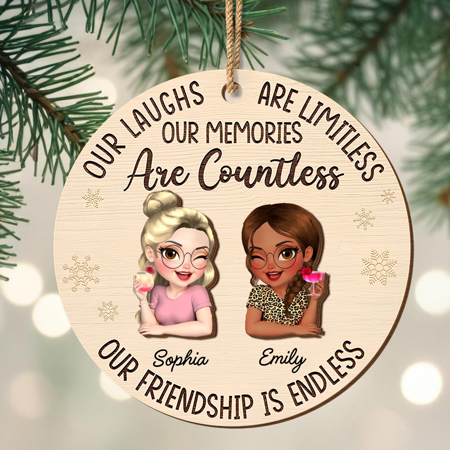 Our Laughs Are Limitless, Cartoon Figures Ornament
