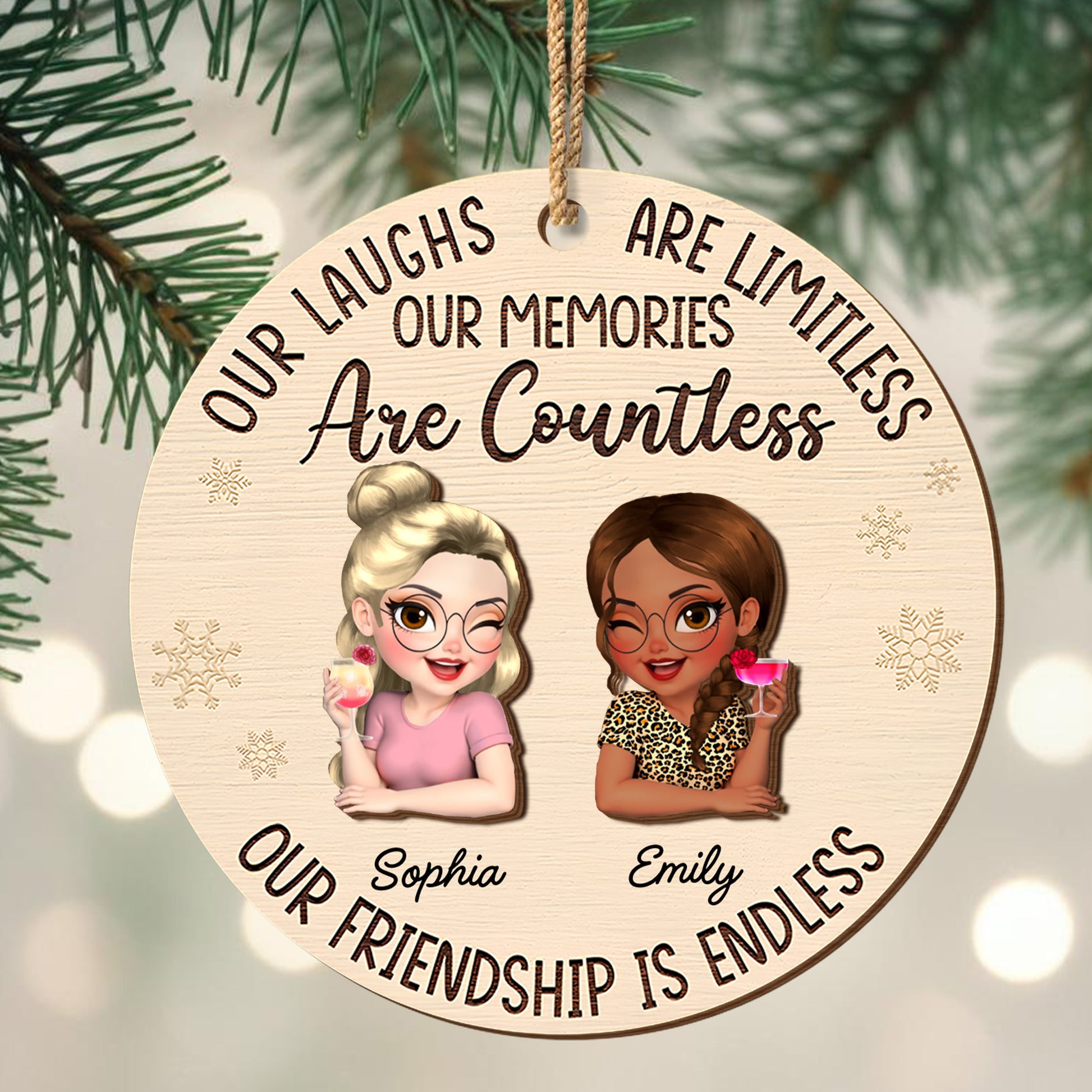 Our Laughs Are Limitless, Cartoon Figures Ornament