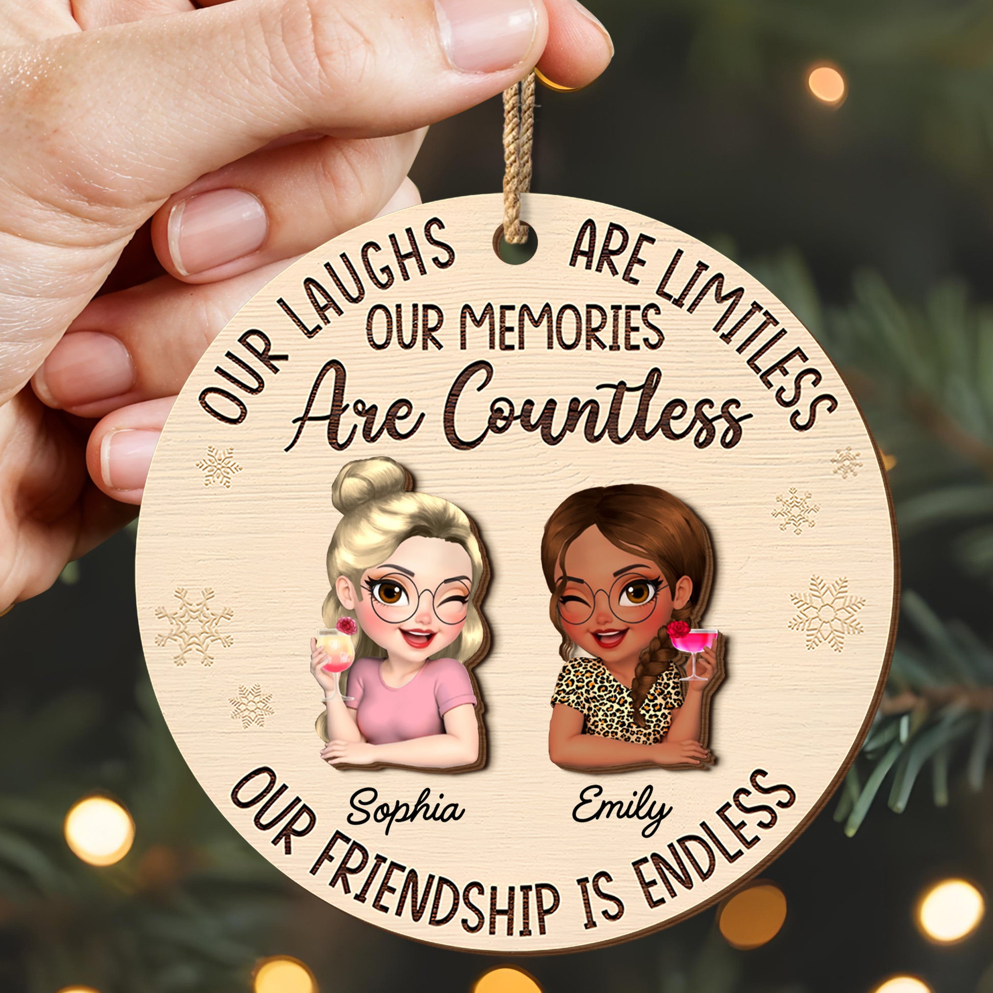 Our Laughs Are Limitless, Cartoon Figures Ornament