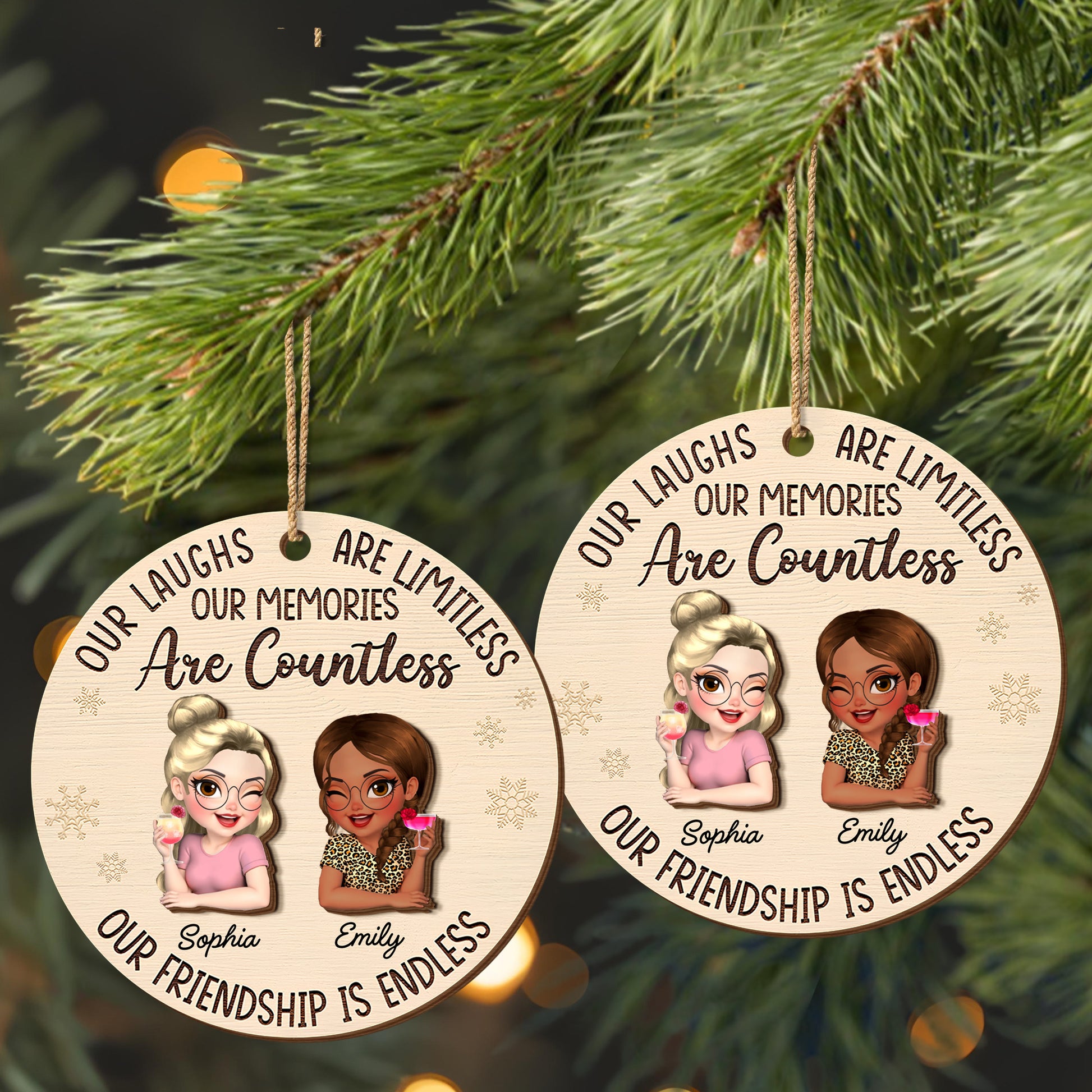 Our Laughs Are Limitless, Cartoon Figures Ornament
