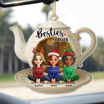 Besties Forever Teapot With Cute Girls