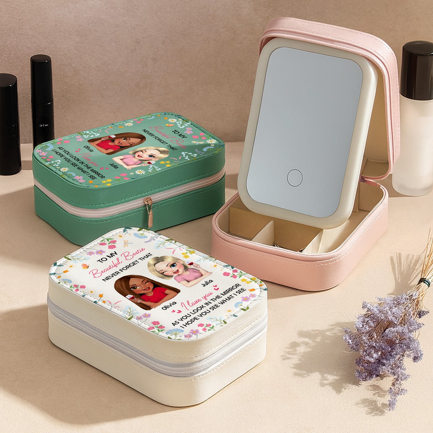 To My Beautiful Bestie, Love And Flowers