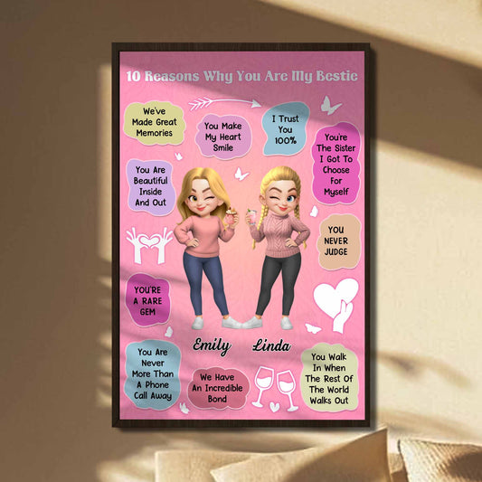 10 Reasons Why You Are My Bestie With Animated Characters And Hearts