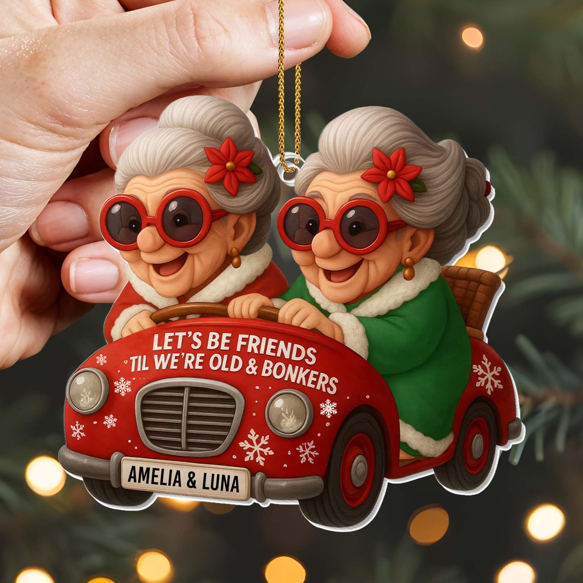 Let's Be Friends 'Til We're Old And Bonkers, Old Ladies In Red Car