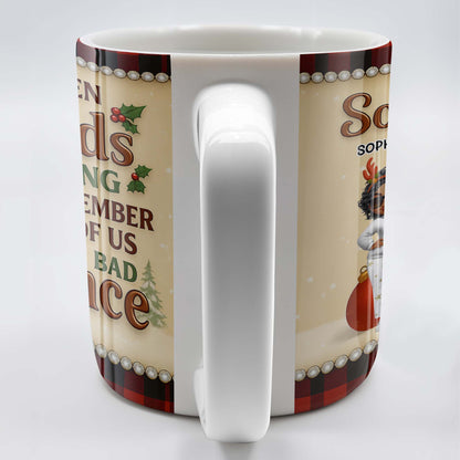 We've Been Friends For So Long, Holly Berries, Plaid Mug