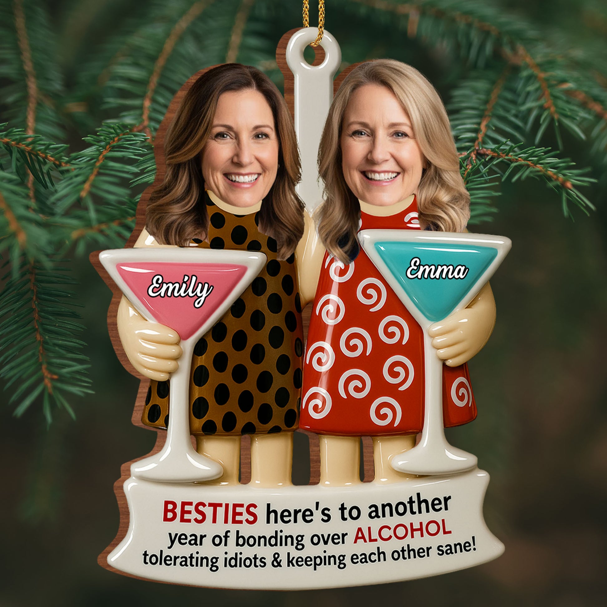Besties Bonding Over Alcohol, Martini Glasses