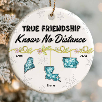 True Friendship Knows No Distance With Floral Elements