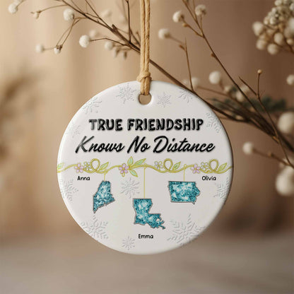 True Friendship Knows No Distance With Floral Elements