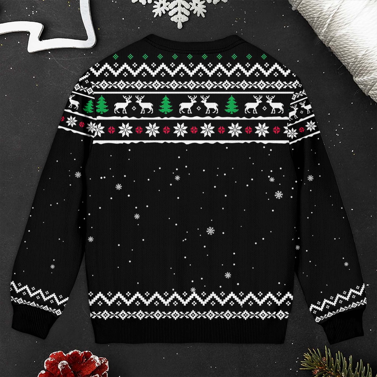 Congrats On Being My Best Friend With Christmas Theme - Personalized Custom Ugly Sweatshirt, Unisex Wool Jumper  - BST383_TWS