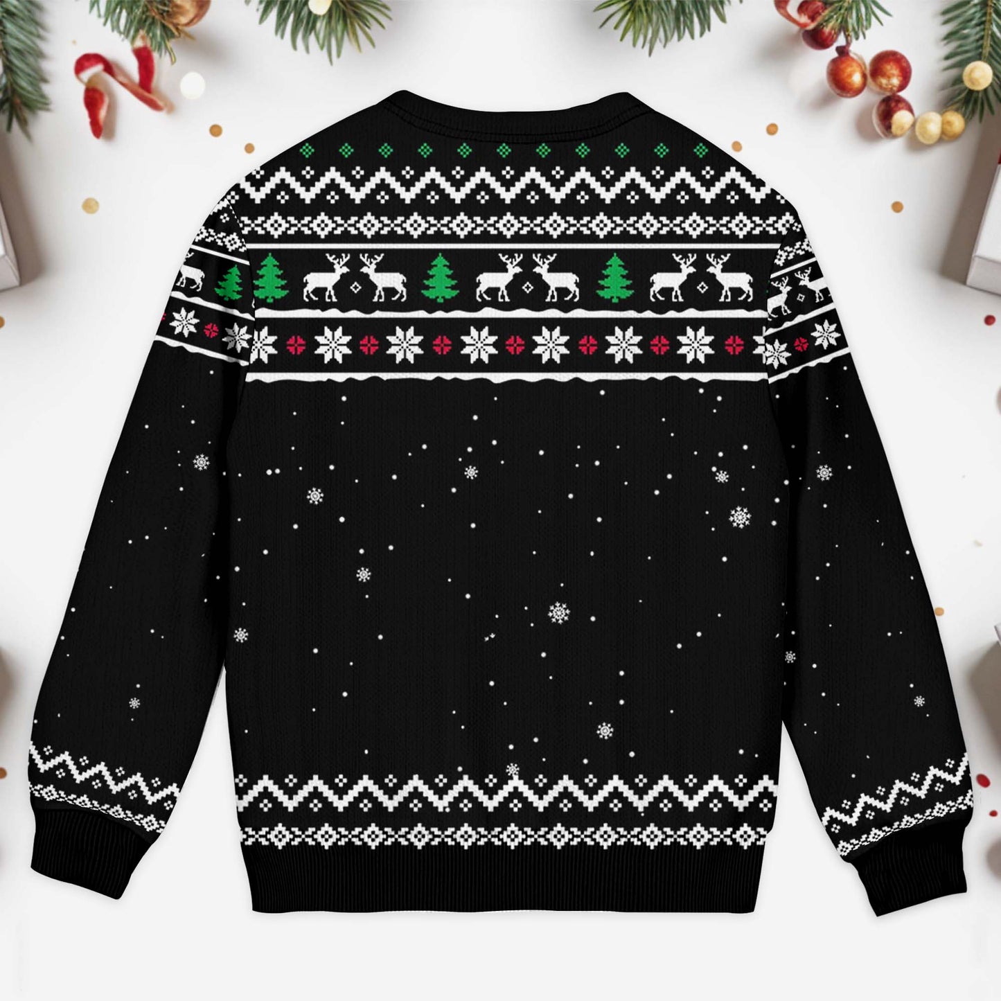 Congrats On Being My Best Friend With Christmas Theme - Personalized Custom Ugly Sweatshirt, Unisex Wool Jumper  - BST383_TWS