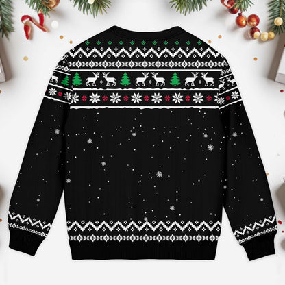 Congrats On Being My Best Friend With Christmas Theme - Personalized Custom Ugly Sweatshirt, Unisex Wool Jumper  - BST383_TWS