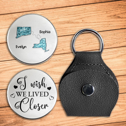 I Wish We Lived Closer, State Outlines With Hearts