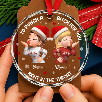 I'd Punch A B***h For You, Festive Christmas Sweater Design