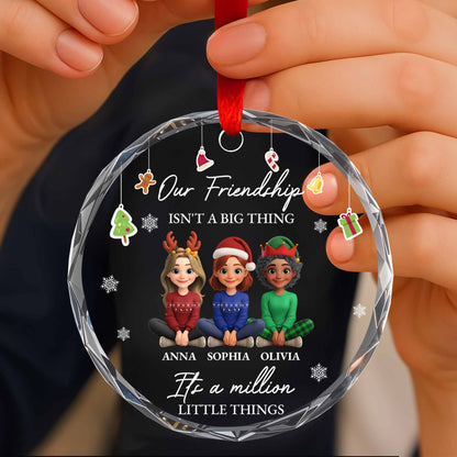 Our Friendship Isn’t A Big Thing, Cartoon Friends With Christmas Hats