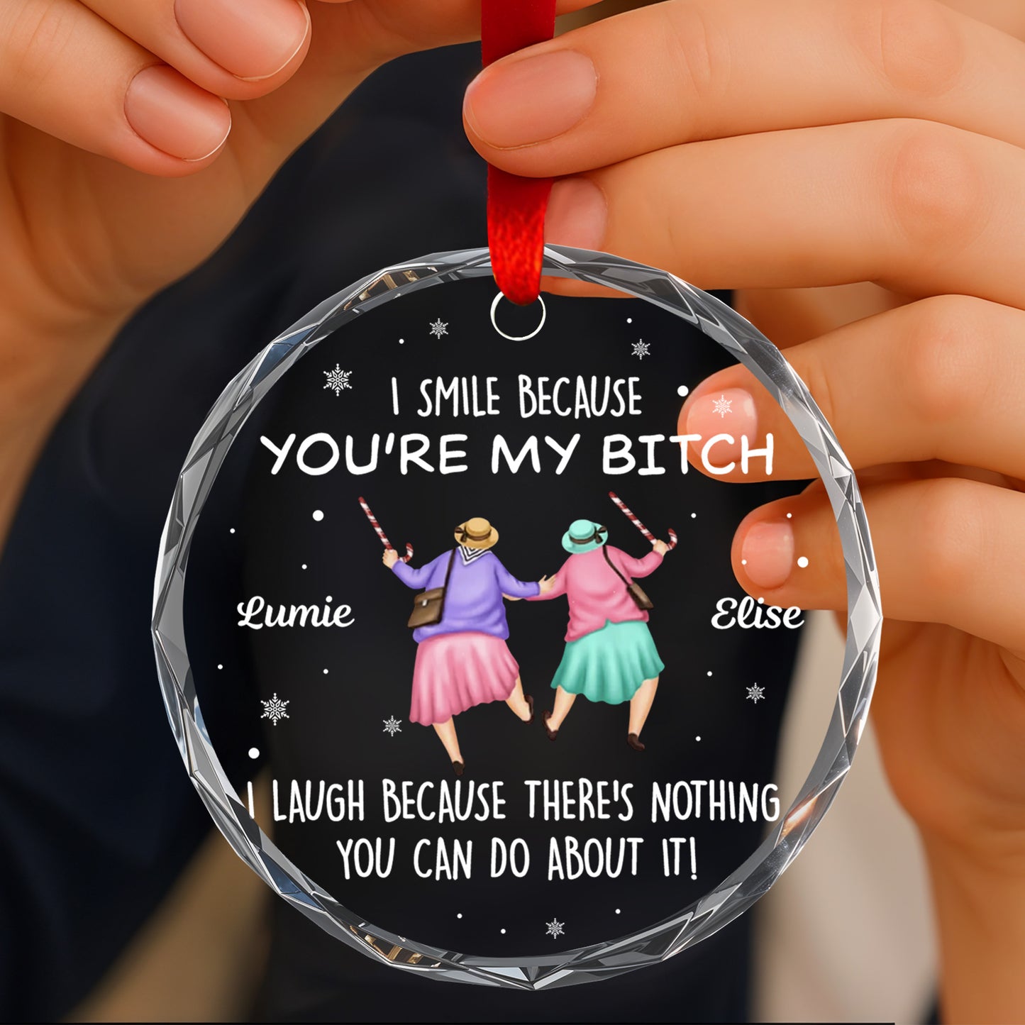 I Smile Because You're My Friend, Two Women Holding Hands