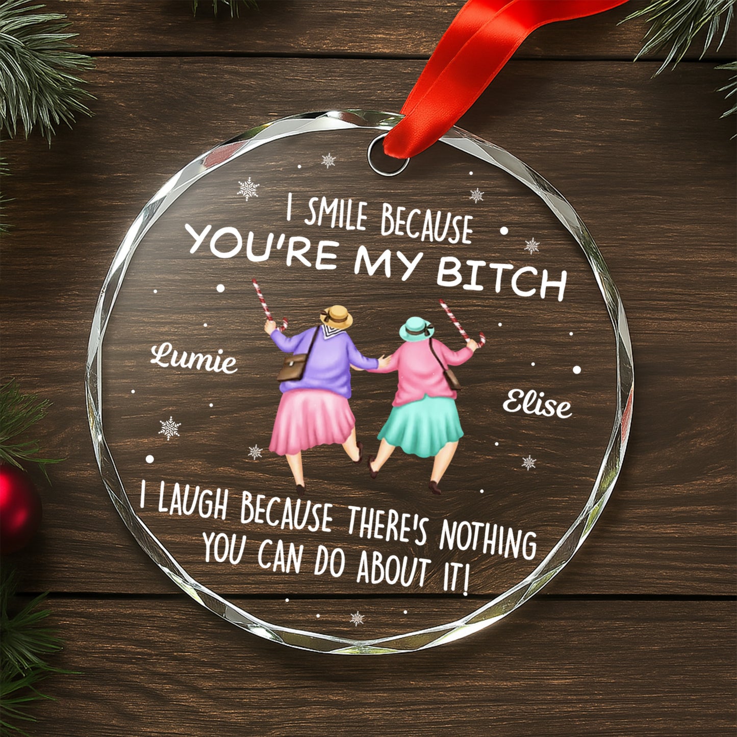 I Smile Because You're My Friend, Two Women Holding Hands