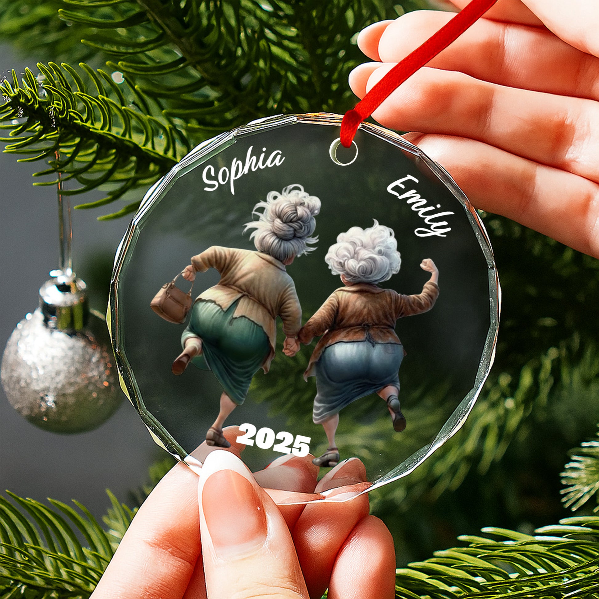 Celebrate Everlasting Friendship, Elderly Women Holding Hands