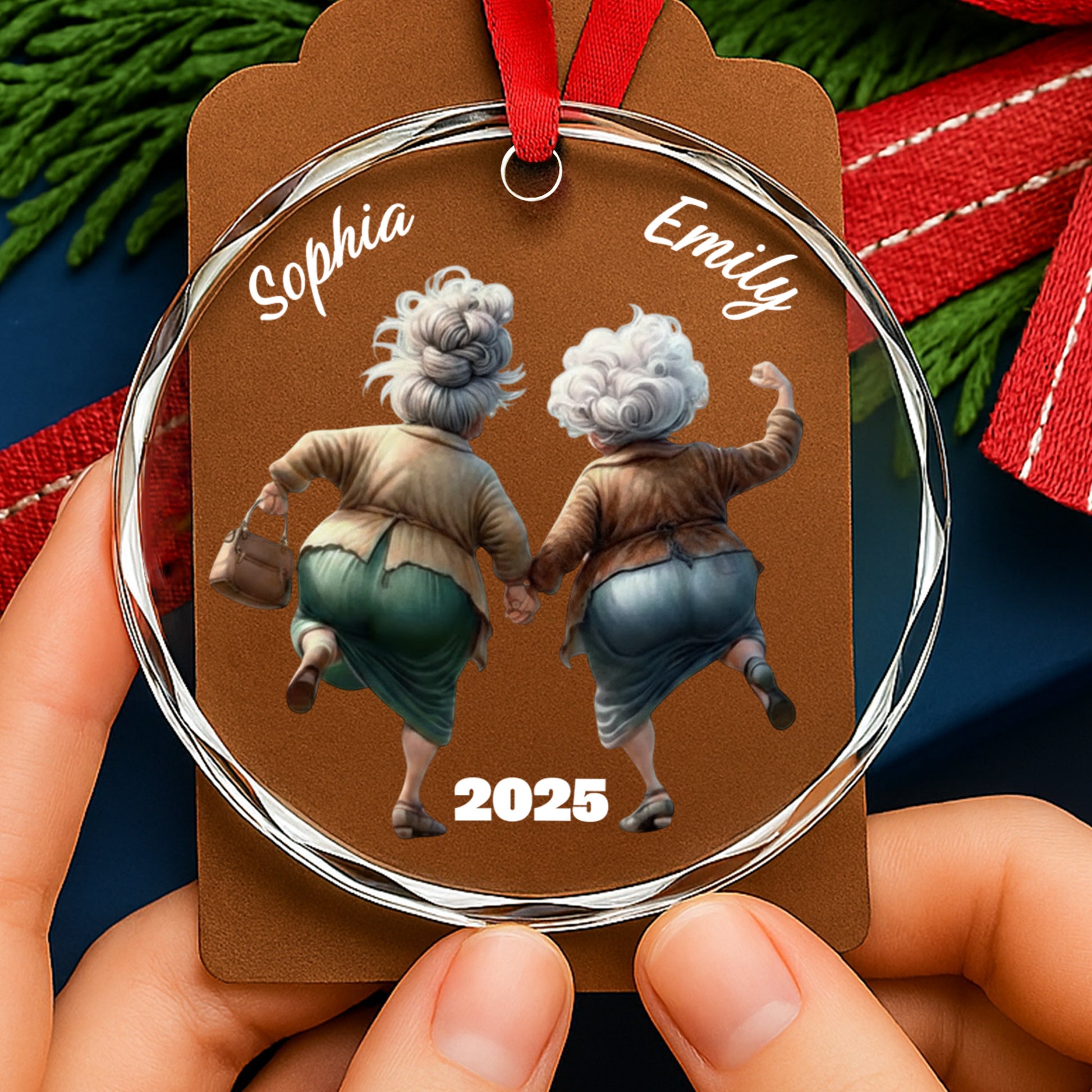 Celebrate Everlasting Friendship, Elderly Women Holding Hands