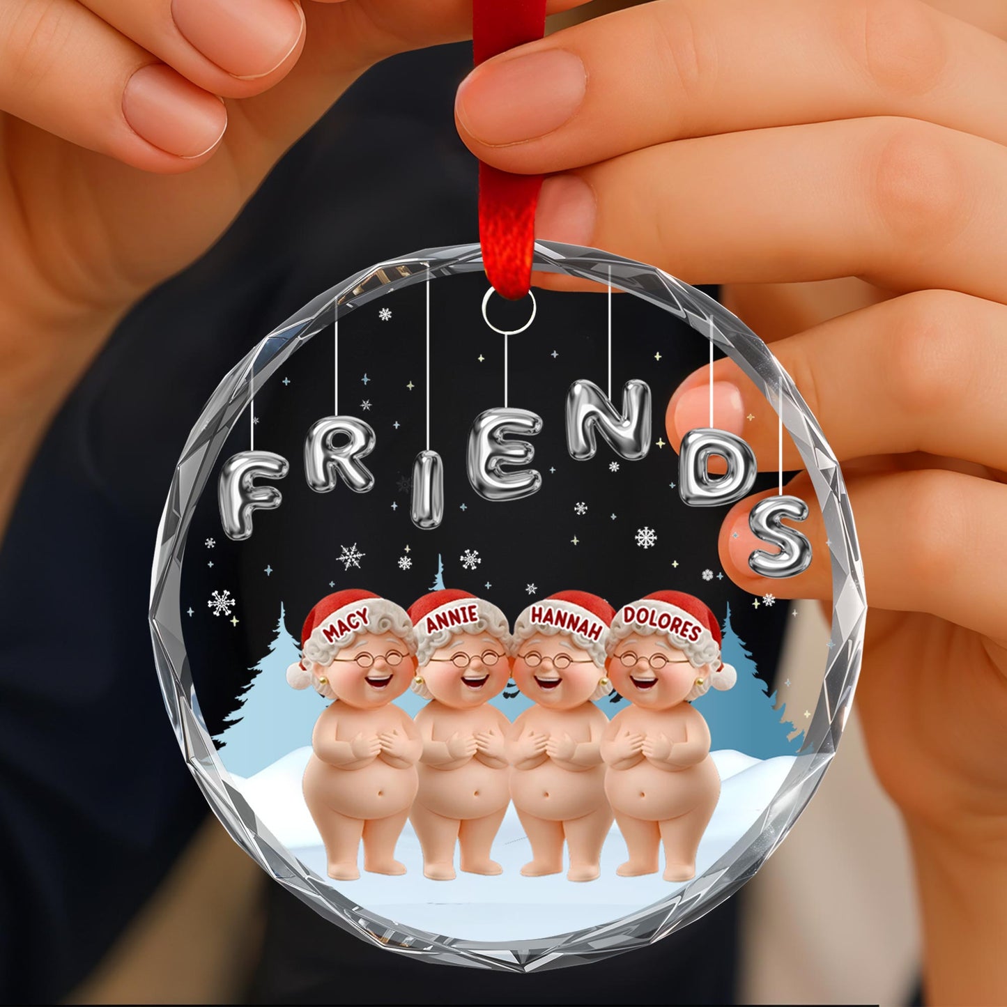 Celebrate Joy Of Friendship, Festive Cartoon Figures