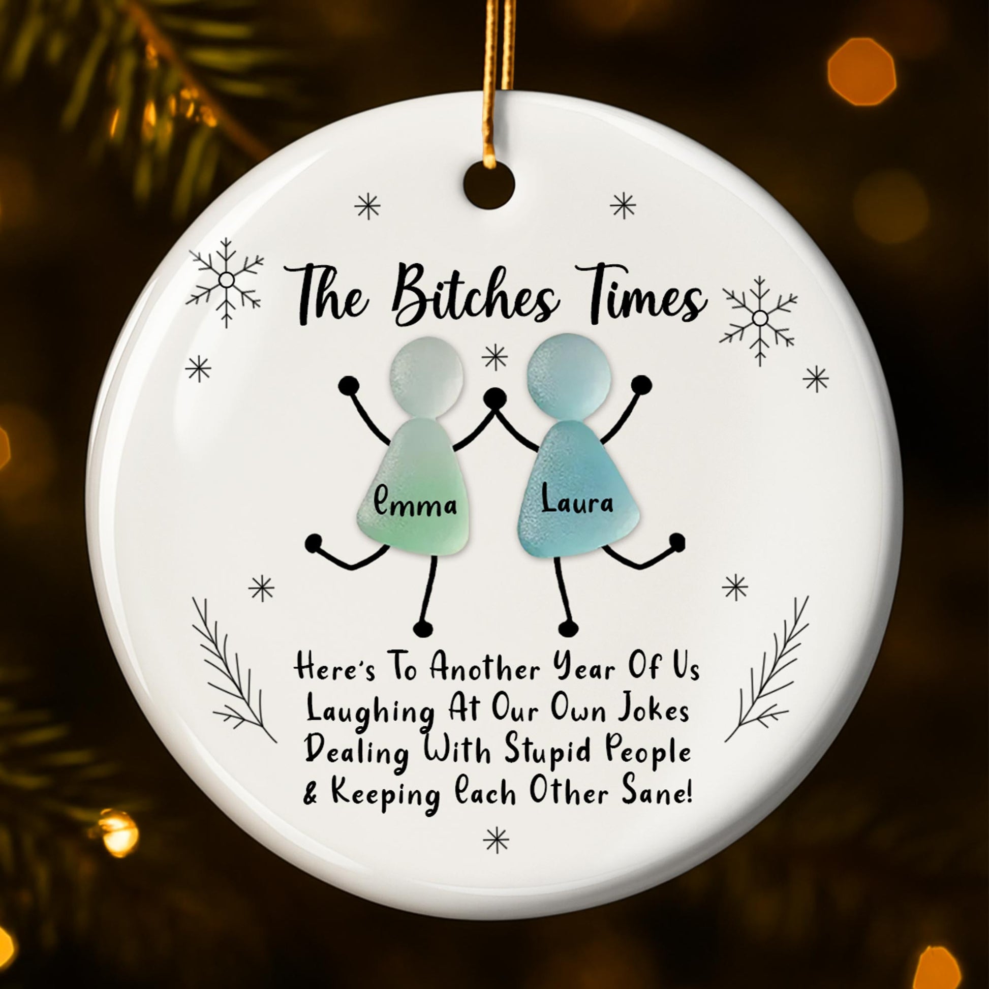 Here's To Another Year Of Us, Stick Figures And Snowflakes