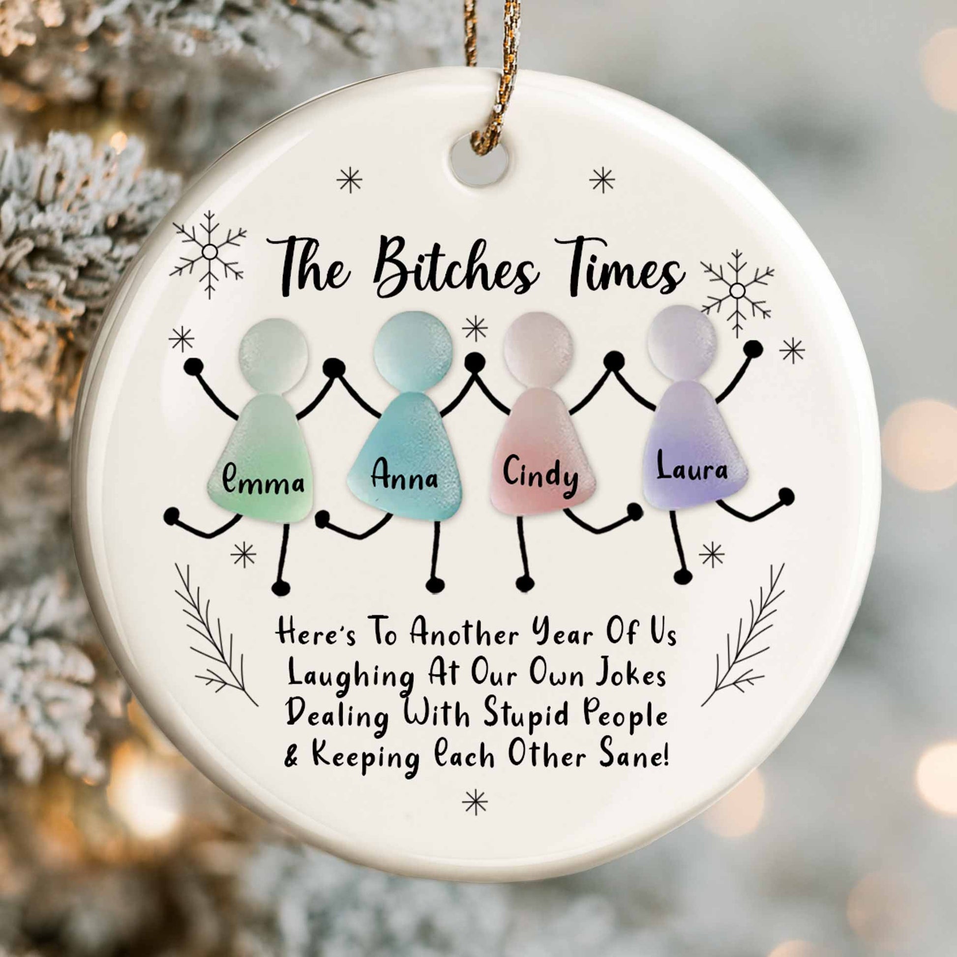 Here's To Another Year Of Us, Stick Figures And Snowflakes