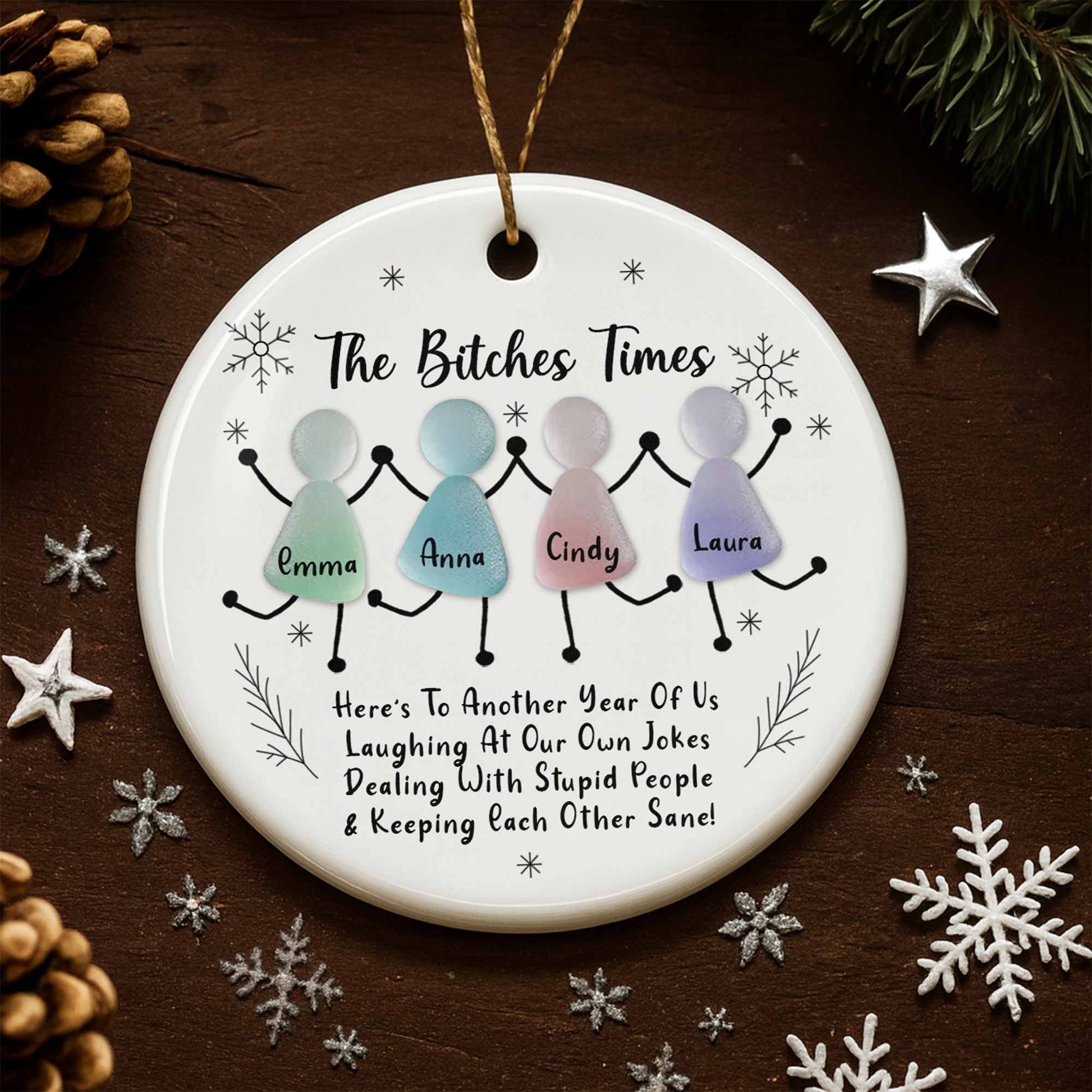 Here's To Another Year Of Us, Stick Figures And Snowflakes