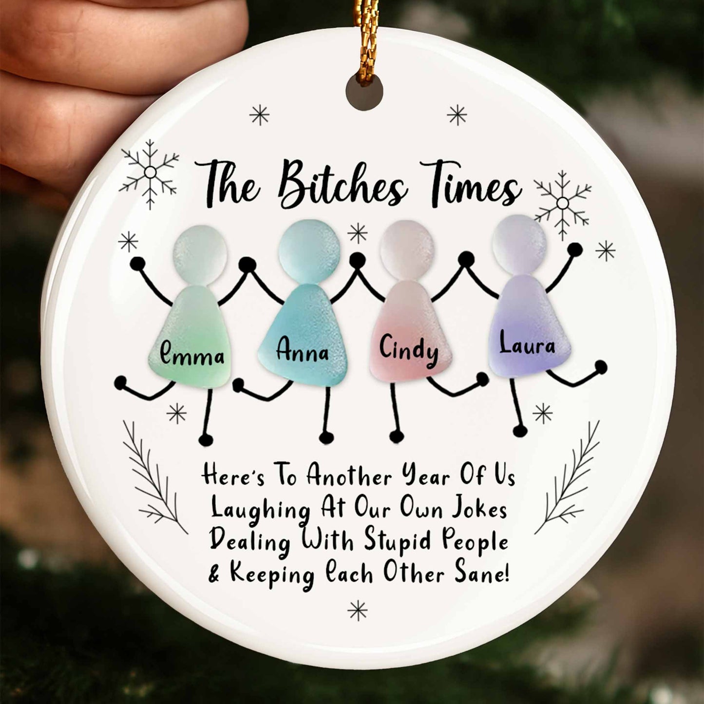 Here's To Another Year Of Us, Stick Figures And Snowflakes