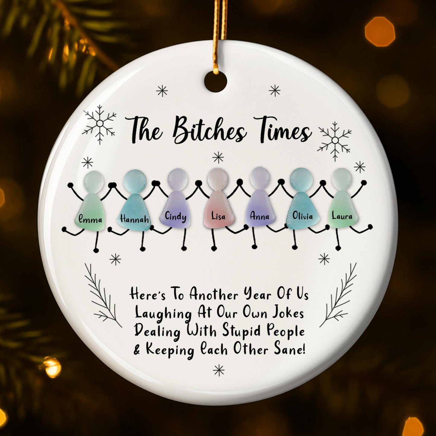 Here's To Another Year Of Us, Stick Figures And Snowflakes