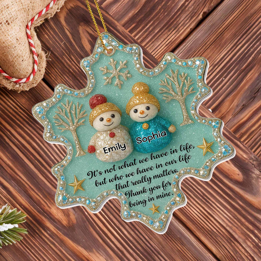 Thank You For Being In Mine, Snowmen And Tree