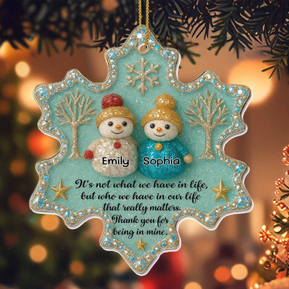 Thank You For Being In Mine, Snowmen And Tree