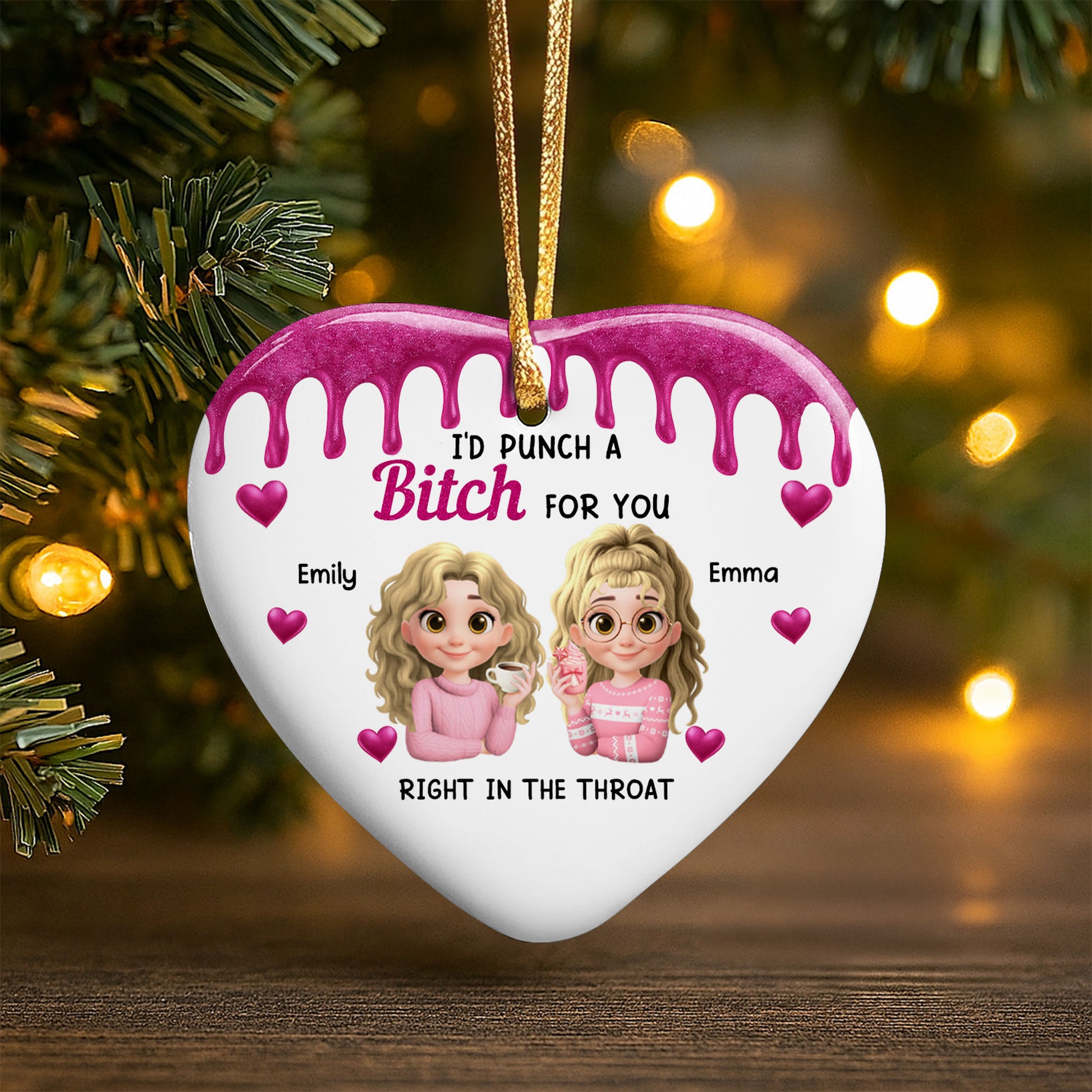 I'd Punch A Boch For You, Two Girls, Heart Design